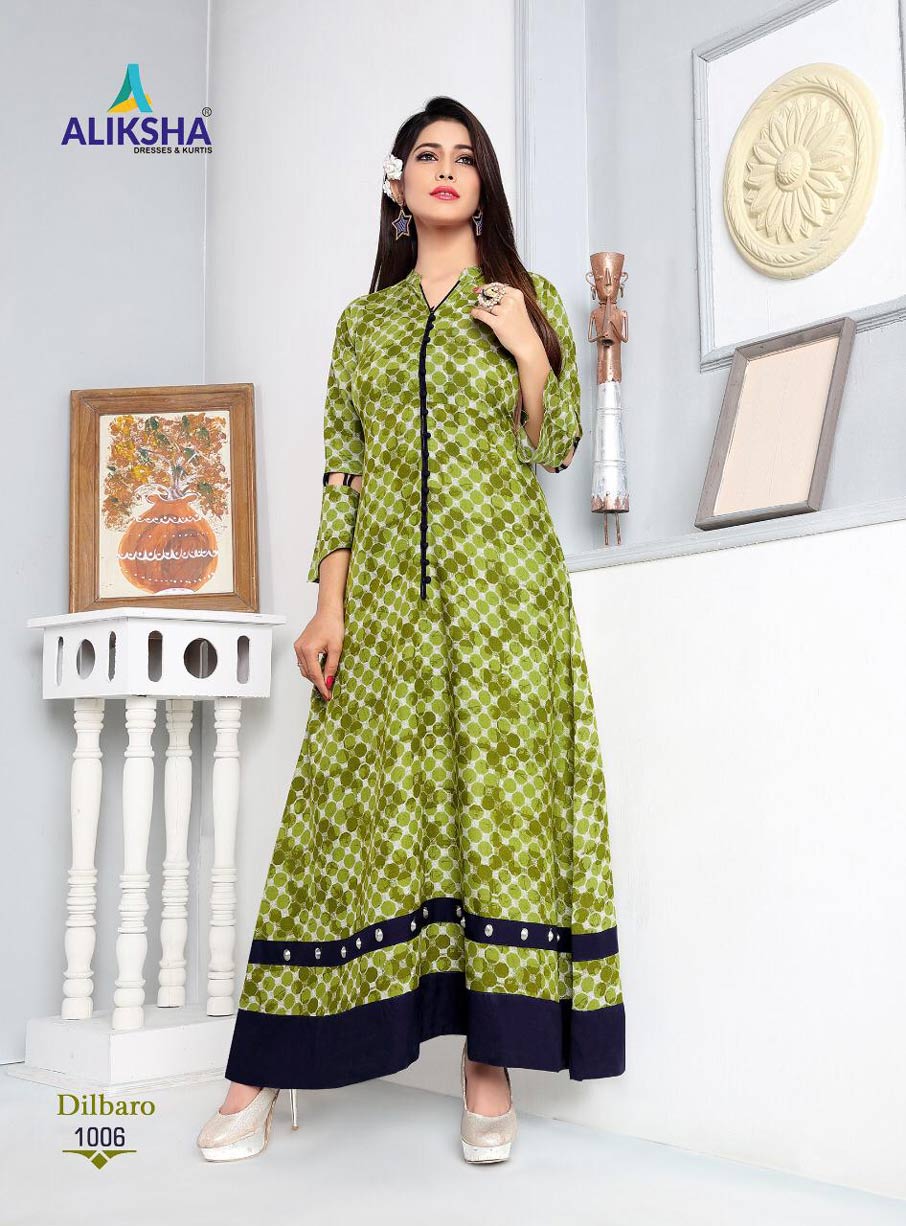 Dilbaro Vol-1 Aliksha Rayon Peek Anarkali Pattern Kurtis Dilbaro Vol-1 Aliksha Rayon Peek Anarkali Pattern Kurtis